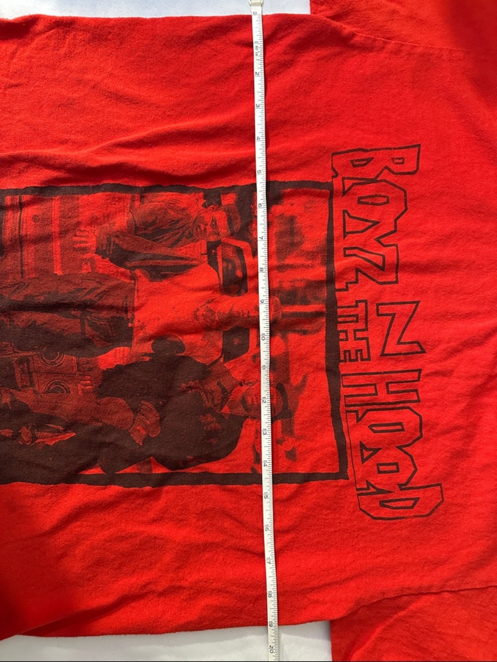 Boyz N The Hood Graphic Short Sleeve Tee - Red - Picture 3 of 5